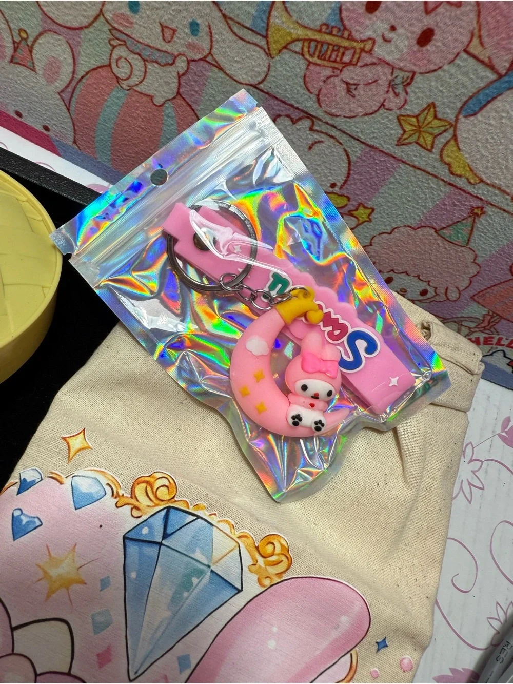 Sanrio My Melody Pink and Cream Kawaii Stationery & Plush Set